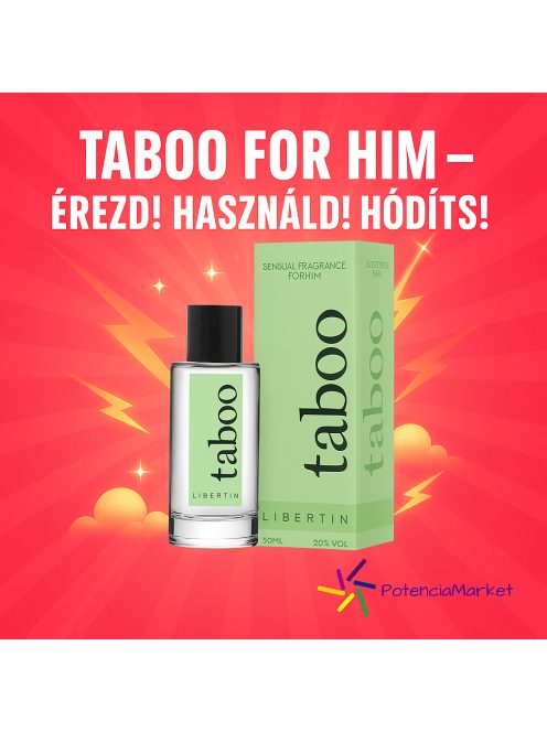 Taboo For Him csábítóillat - 50ml gyors és diszkrét szállítással hogy már este bevethesd a szuper erőd - Potenciamarket