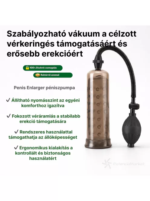 Penis Enlarger péniszpumpa gömbös belsőrésszel azonnali szállítással diszkrét csomagolásban - Potenciamarket