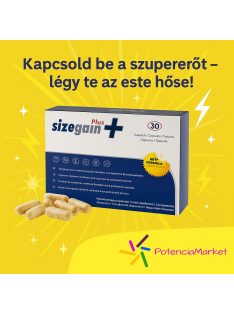 SIZE GAIN PLUS PÉNISZNÖVELŐ KAPSZULA - 30 DB
