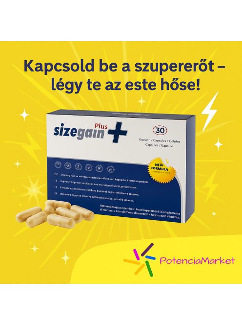 SIZE GAIN PLUS PÉNISZNÖVELŐ KAPSZULA - 30 DB