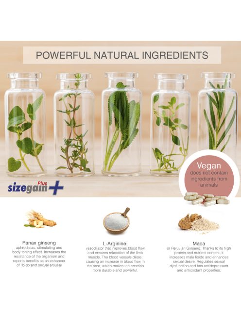 SIZE GAIN PLUS PÉNISZNÖVELŐ KAPSZULA - 30 DB