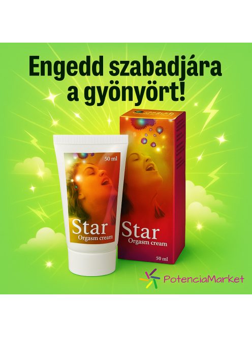Star Orgasm csiklóérzékenyítő krém 50 ml azonnali kiszállítás saját raktárunkból diszkréten csomagolva - Potenciamarket