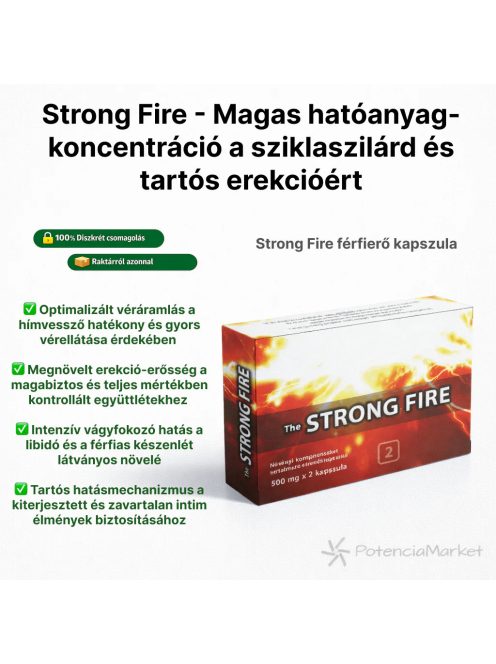 STARKES FEUER PLUS POTENZIALVERBESSERUNGSKAPSELN FÜR MÄNNER – 2 STÜCK