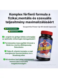 Szuperhős Power Up potencianövelő kapszula diszkrét csomagolással és gyors szállítással - Potenciamarket