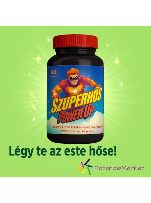 Szuperhős Power Up potencianövelő kapszula diszkrét csomagolással és gyors szállítással - Potenciamarket