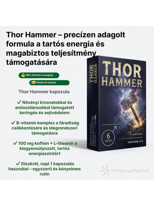 Thor Hammer férfierő kapszula raktárról azonnal személyes átvétellel előzetes rendelés nélkül is – Potenciamarket