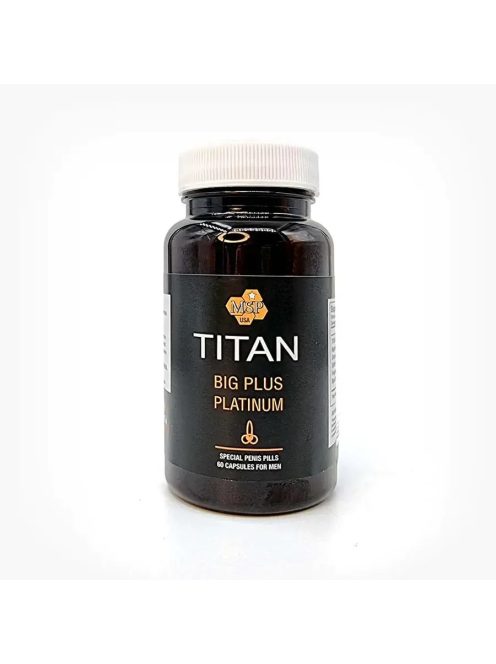 TITAN BIG PLUS PLATINUM PÉNISZNÖVELŐ ÉS POTENCIANÖVELŐ KAPSZULA - 60 DB