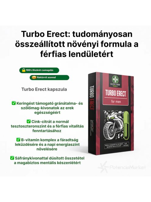 Turbo Erect potencianövelő kapszula raktárról azonnal személyes átvétellel rendelés nélkül is – Potenciamarket