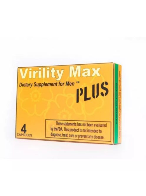 VIRILITY MAX PLUS POTENTIAL ENHANCEMENT CAPSULES - 4 PCS