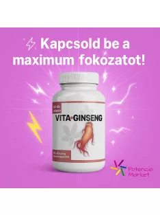 Vitaginseng potencianövelő kapszula diszkrét csomagolással és gyors kiszállítással - Potenciamarket