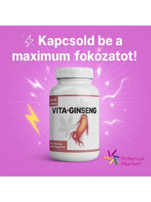 VITAGINSENG ÉLÉNKÍTŐ KAPSZULA TÉGELYES - 60 DB