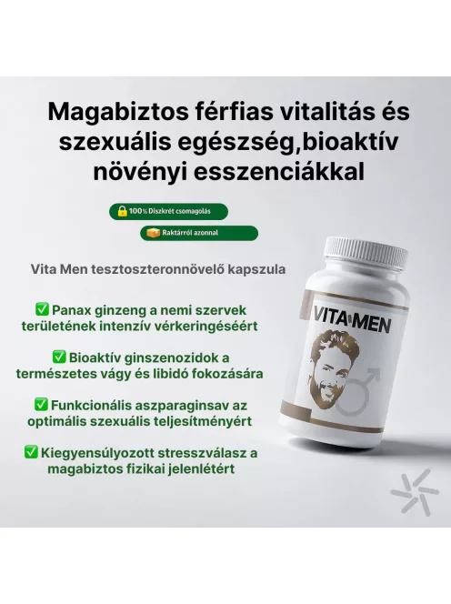 Vitamen potencianövelő kapszula az egészséges szexualitásért azonnali kiszállítással és diszkréten csomagolva - Potenciamarket