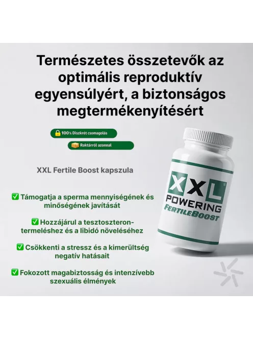 XXL Powering Fertile Boost for Men spermanövelő kapszula azonnali kiszállítással és diszkrét csomagolásban - Potenciamarket