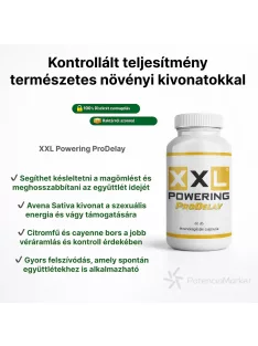 XXL Powering ProDelay ejakuláció késleltető kapszula -diszkrét csomagolásban és gyorsan szállítva - Potenciamarket