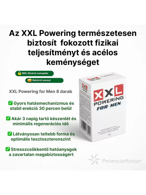 XXL Powering potencia növelő kapszula férfiaknak azonnali kiszállítással a saját raktárkészletünkből diszkrét csomagban - Potenciamarket